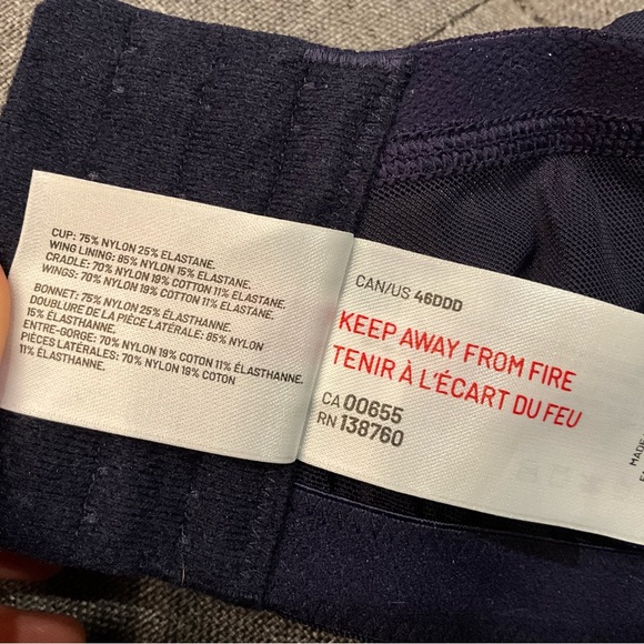 46DDD DEESSEE BRA NAVY LACE BRA - Picture 7 of 7